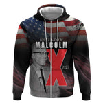 100 Years of Malcolm X Zip Hoodie His Legacy for Black