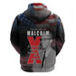 100 Years of Malcolm X Zip Hoodie His Legacy for Black