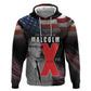 100 Years of Malcolm X Zip Hoodie His Legacy for Black