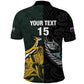 New Zealand vs South Africa Rugby Custom Polo Shirt Maori - African Pattern