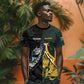 New Zealand vs South Africa Rugby Custom T shirt Maori - African Pattern