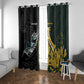 New Zealand vs South Africa Rugby Window Curtain Maori - African Pattern