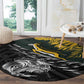 New Zealand vs South Africa Rugby Round Carpet Maori Kiwi With Springboks