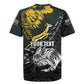 New Zealand vs South Africa Rugby Personalised Rugby Jersey Maori Kiwi With Springboks