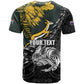 New Zealand vs South Africa Rugby Personalised T shirt Maori Kiwi With Springboks