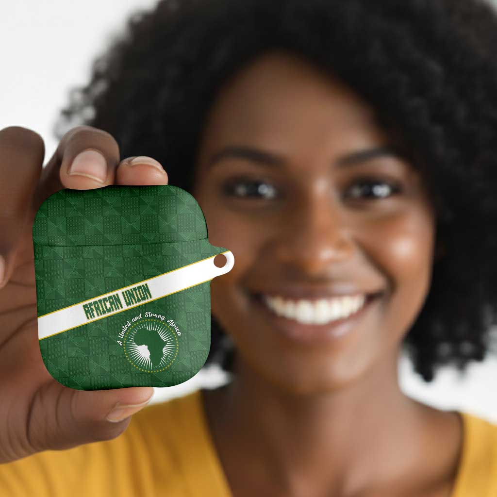 African Union Day AirPods Case Emblem With Kente Pattern