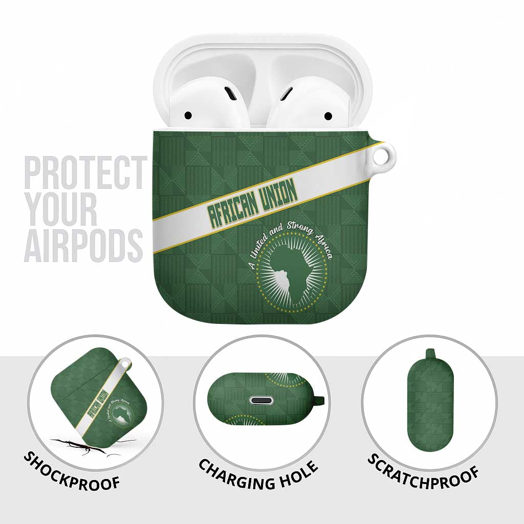 African Union Day AirPods Case Emblem With Kente Pattern
