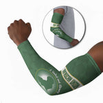 Personalized African Union Day Arm Sleeves Emblem With Kente Pattern