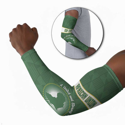 Personalized African Union Day Arm Sleeves Emblem With Kente Pattern
