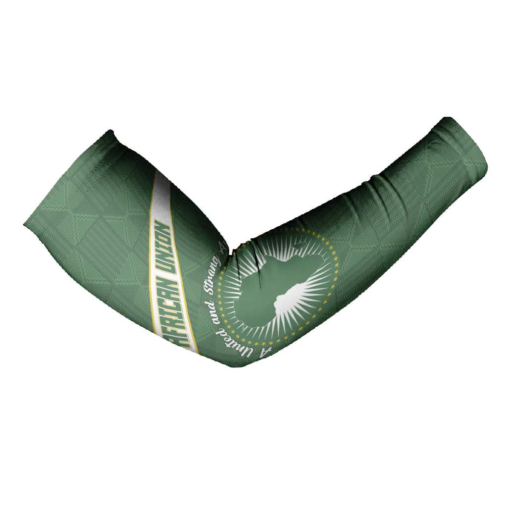 Personalized African Union Day Arm Sleeves Emblem With Kente Pattern