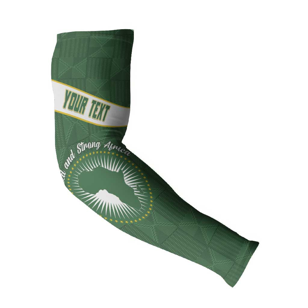 Personalized African Union Day Arm Sleeves Emblem With Kente Pattern