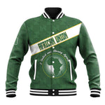 Personalized African Union Day Baseball Jacket Emblem With Kente Pattern - African Pride
