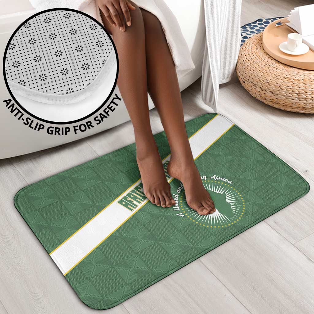 African Union Day Bathroom Set Emblem With Kente Pattern