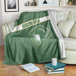 African Union Day Blanket Emblem With Kente Pattern - African Pride