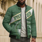Personalized African Union Day Bomber Puffer Jacket Emblem With Kente Pattern