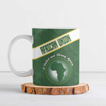 Personalized African Union Day Ceramic Mug Emblem With Kente Pattern