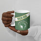 Personalized African Union Day Ceramic Mug Emblem With Kente Pattern