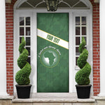 Personalized African Union Day Door Cover Emblem With Kente Pattern