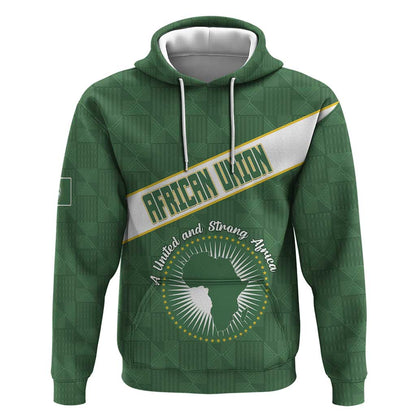 Personalized African Union Day Hoodie Emblem With Kente Pattern - African Pride