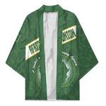 Personalized African Union Day Kimono Emblem With Kente Pattern