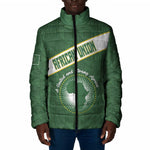 Personalized African Union Day Padded Jacket Emblem With Kente Pattern