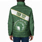 Personalized African Union Day Padded Jacket Emblem With Kente Pattern