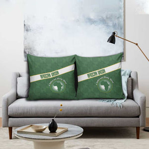 African Union Day Pillow Cover Emblem With Kente Pattern