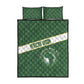 African Union Day Quilt Bed Set Emblem With Kente Pattern - African Pride