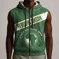 Personalized African Union Day Sleeveless Zip Hoodie Emblem With Kente Pattern - African Pride