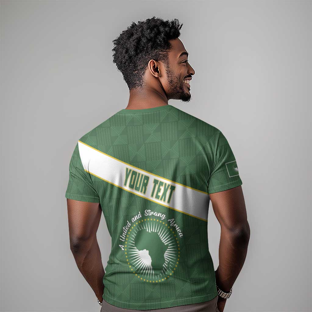 Personalized African Union Day T shirt Emblem With Kente Pattern - African Pride