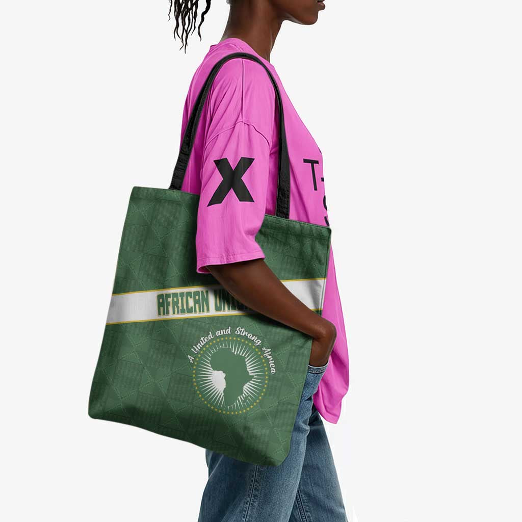 African Union Day Tote Bag Emblem With Kente Pattern