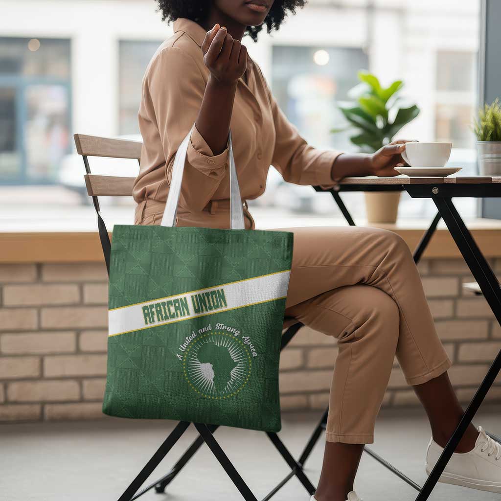 African Union Day Tote Bag Emblem With Kente Pattern