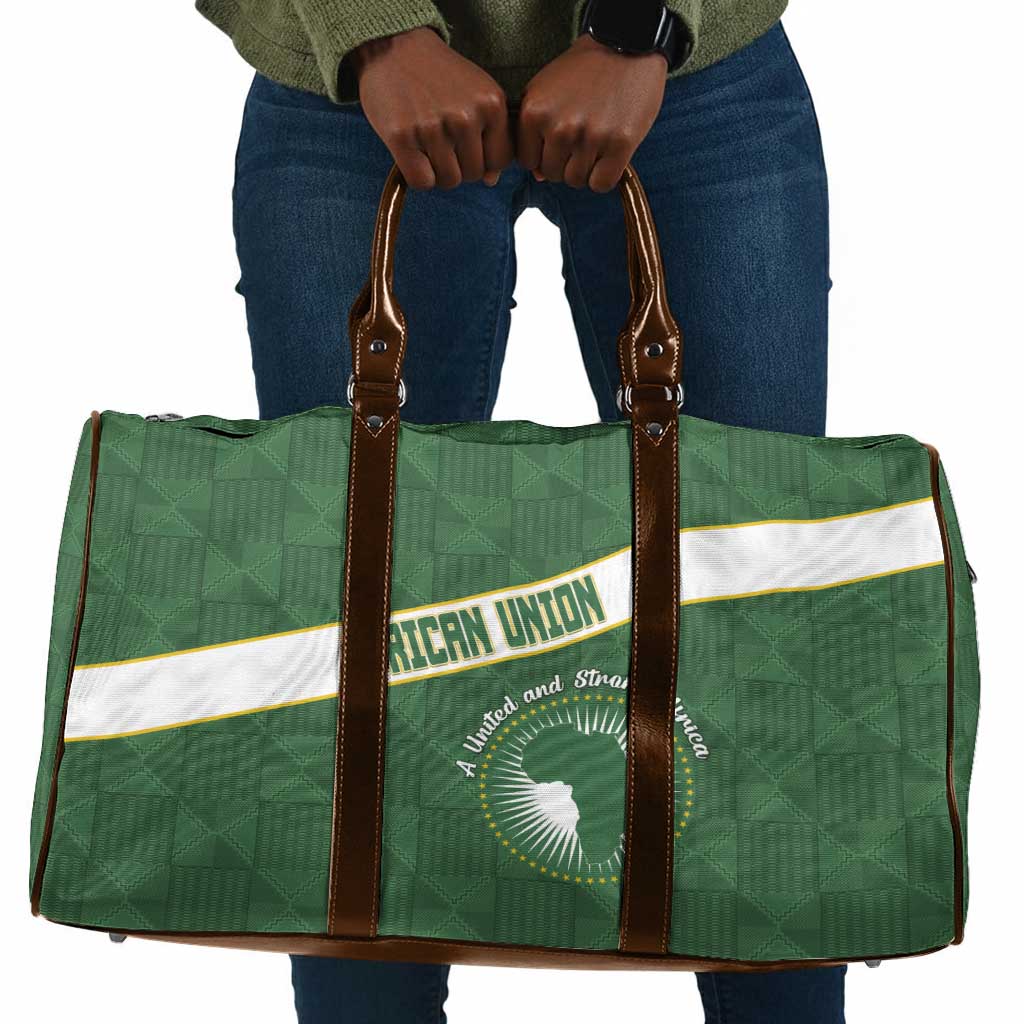 African Union Day Travel Bag Emblem With Kente Pattern