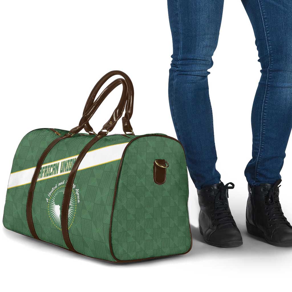 African Union Day Travel Bag Emblem With Kente Pattern