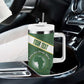 Personalized African Union Day Tumbler With Handle Emblem With Kente Pattern - African Pride