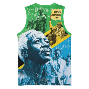 Tanzania Julius Nyerere Basketball Jersey One Nation - One People LT15