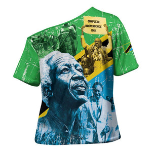 Happy Tanzania Nyerere Day Cross Shoulder Shirt One Nation - One People