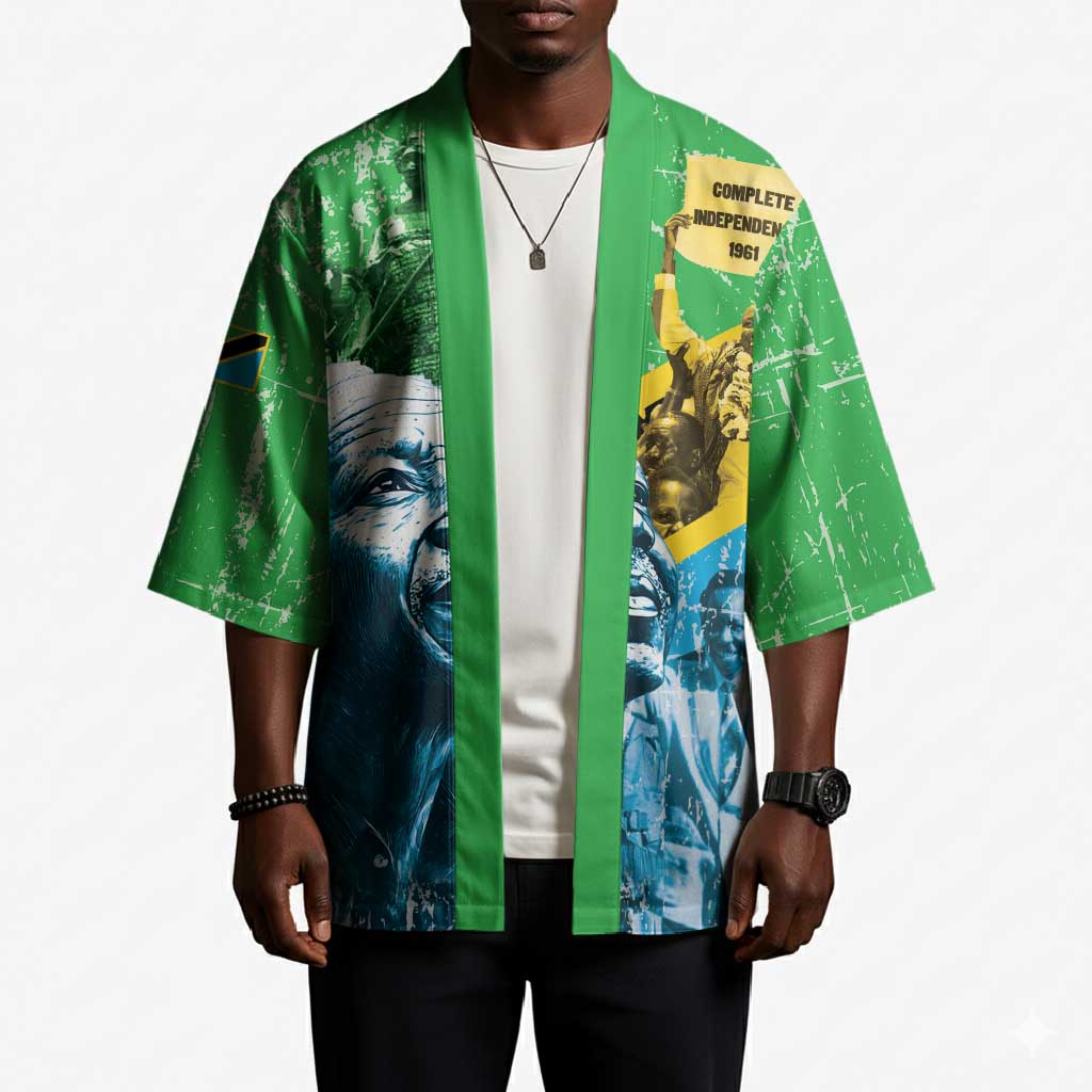 Happy Tanzania Nyerere Day Kimono One Nation - One People