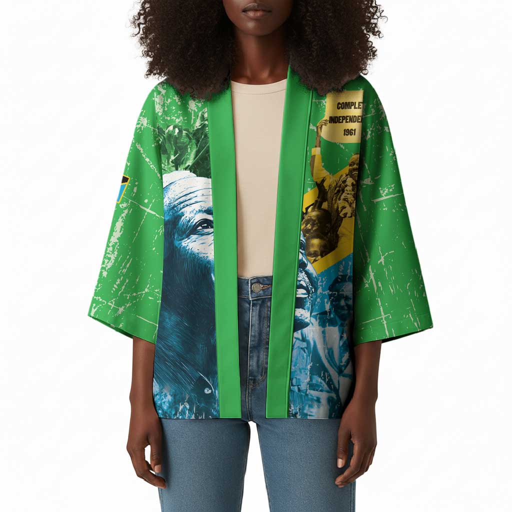 Happy Tanzania Nyerere Day Kimono One Nation - One People