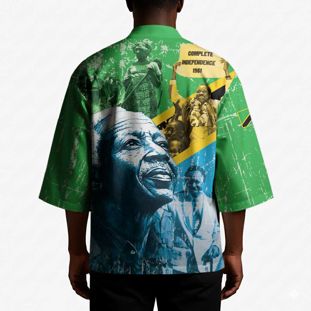 Happy Tanzania Nyerere Day Kimono One Nation - One People