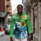 Tanzania Julius Nyerere Long Sleeve Button Shirt One Nation - One People - African Pride