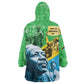 Tanzania Julius Nyerere Wearable Blanket Hoodie One Nation - One People - African Pride