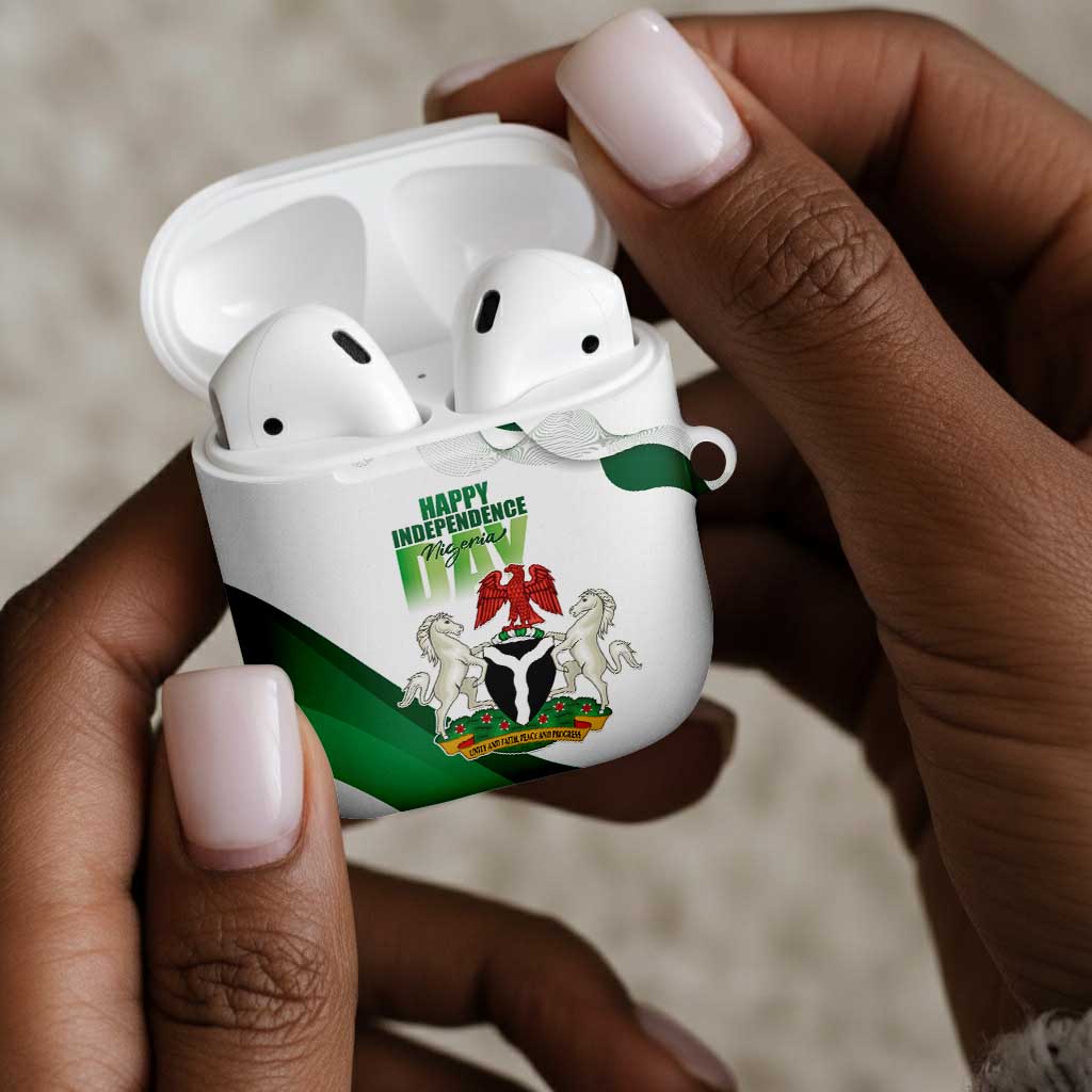 Nigeria Independence Day AirPods Case Unity and Faith Peace and Progress