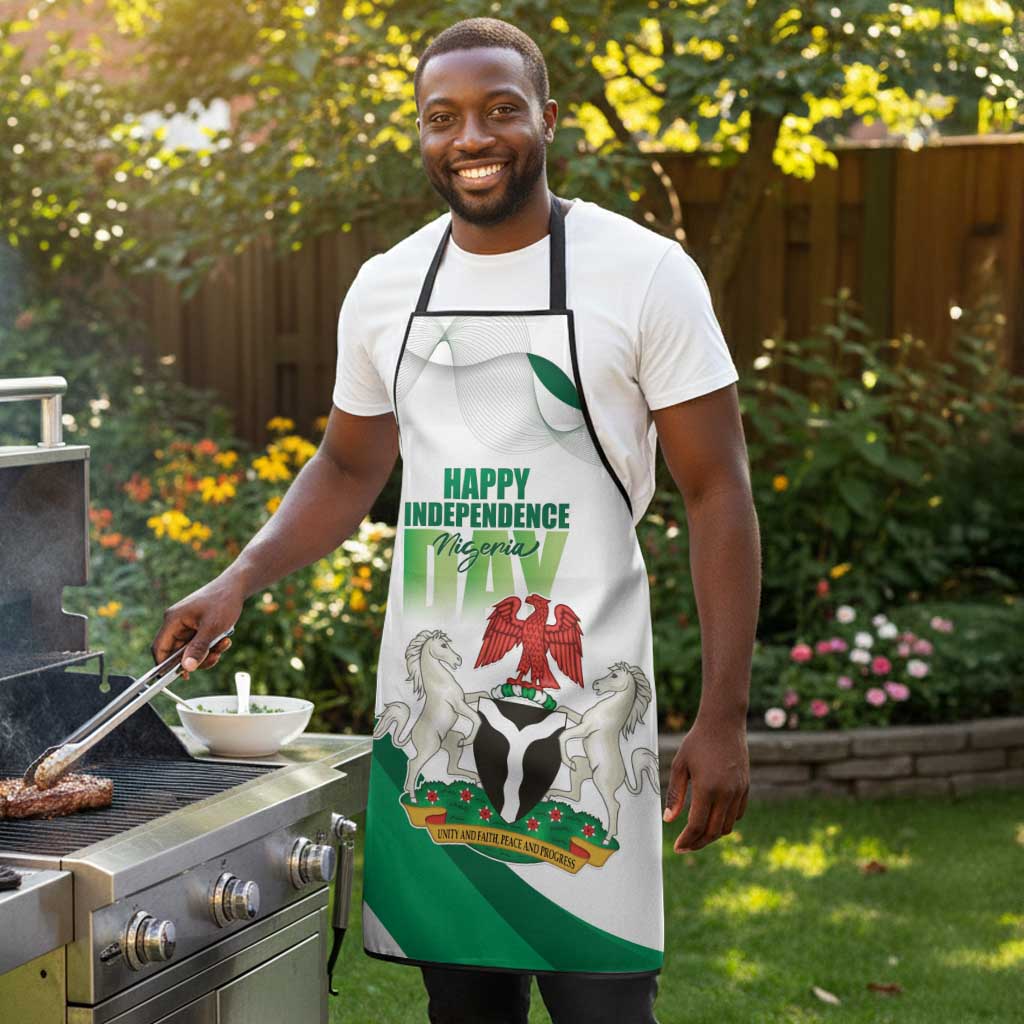 Nigeria Independence Day Apron Unity and Faith Peace and Progress