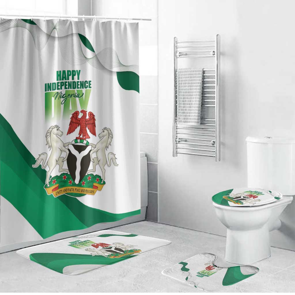 Nigeria Independence Day Bathroom Set Unity and Faith Peace and Progress
