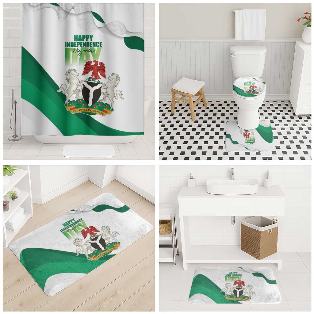 Nigeria Independence Day Bathroom Set Unity and Faith Peace and Progress