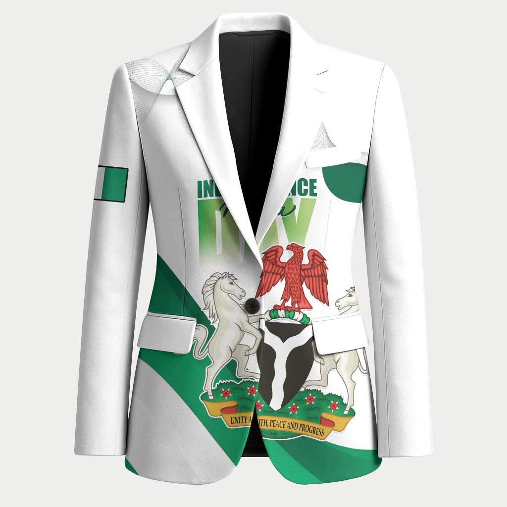 Personalized Nigeria Independence Day Blazer Unity and Faith Peace and Progress