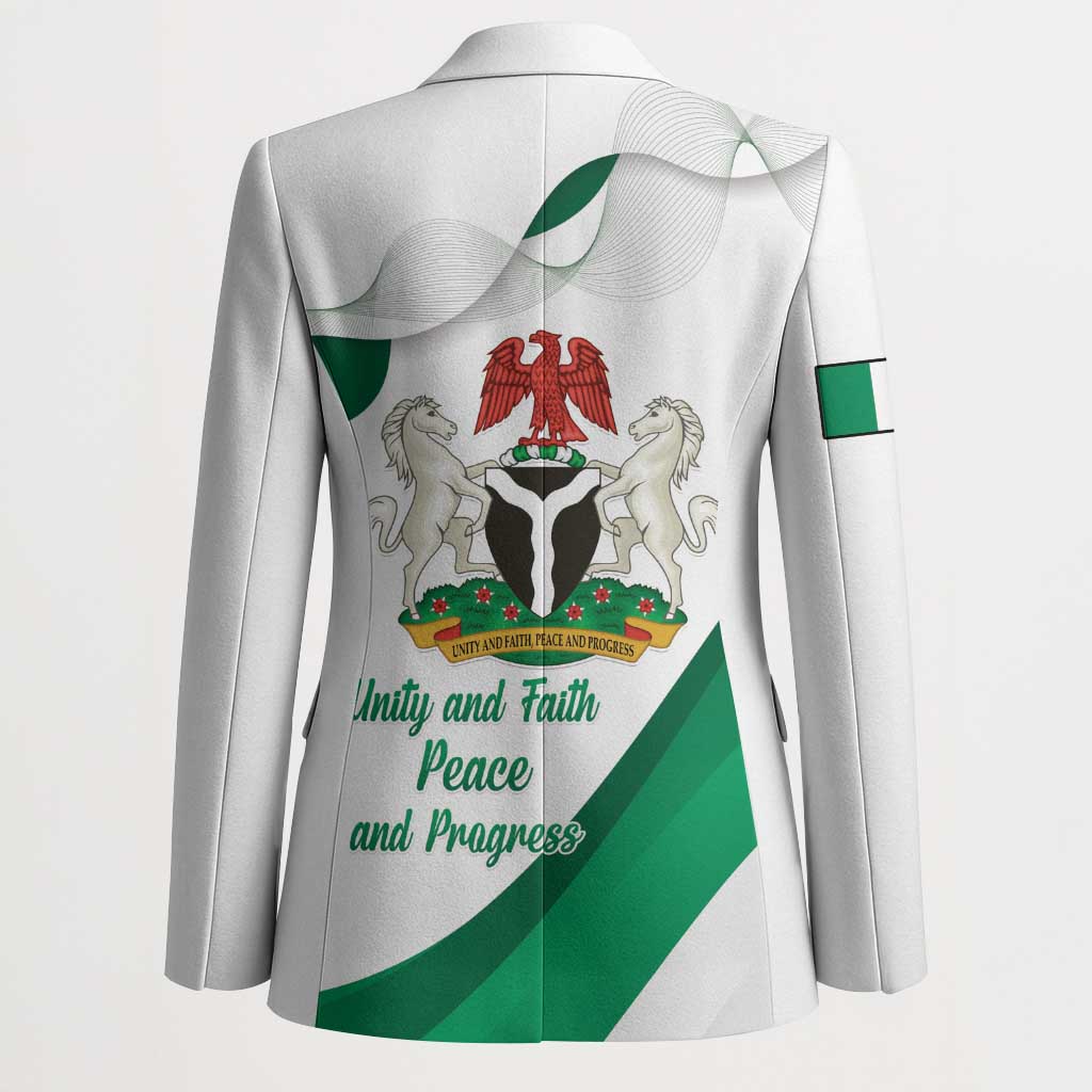 Personalized Nigeria Independence Day Blazer Unity and Faith Peace and Progress