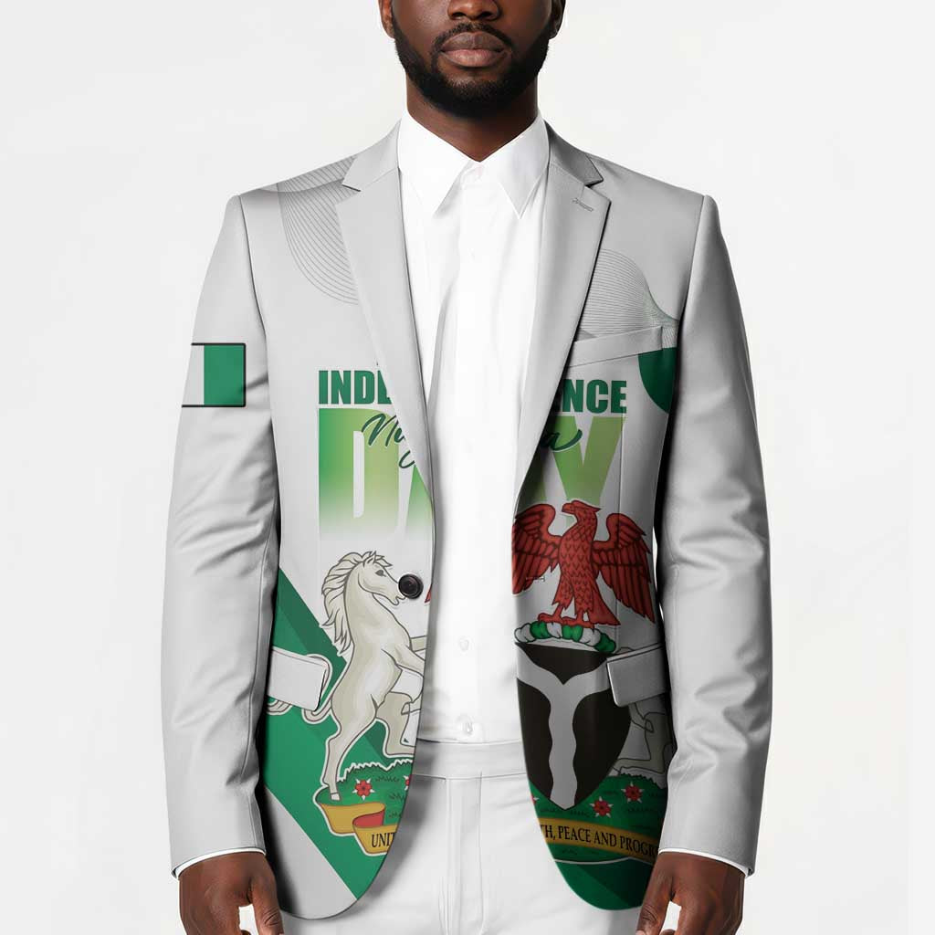 Personalized Nigeria Independence Day Blazer Unity and Faith Peace and Progress