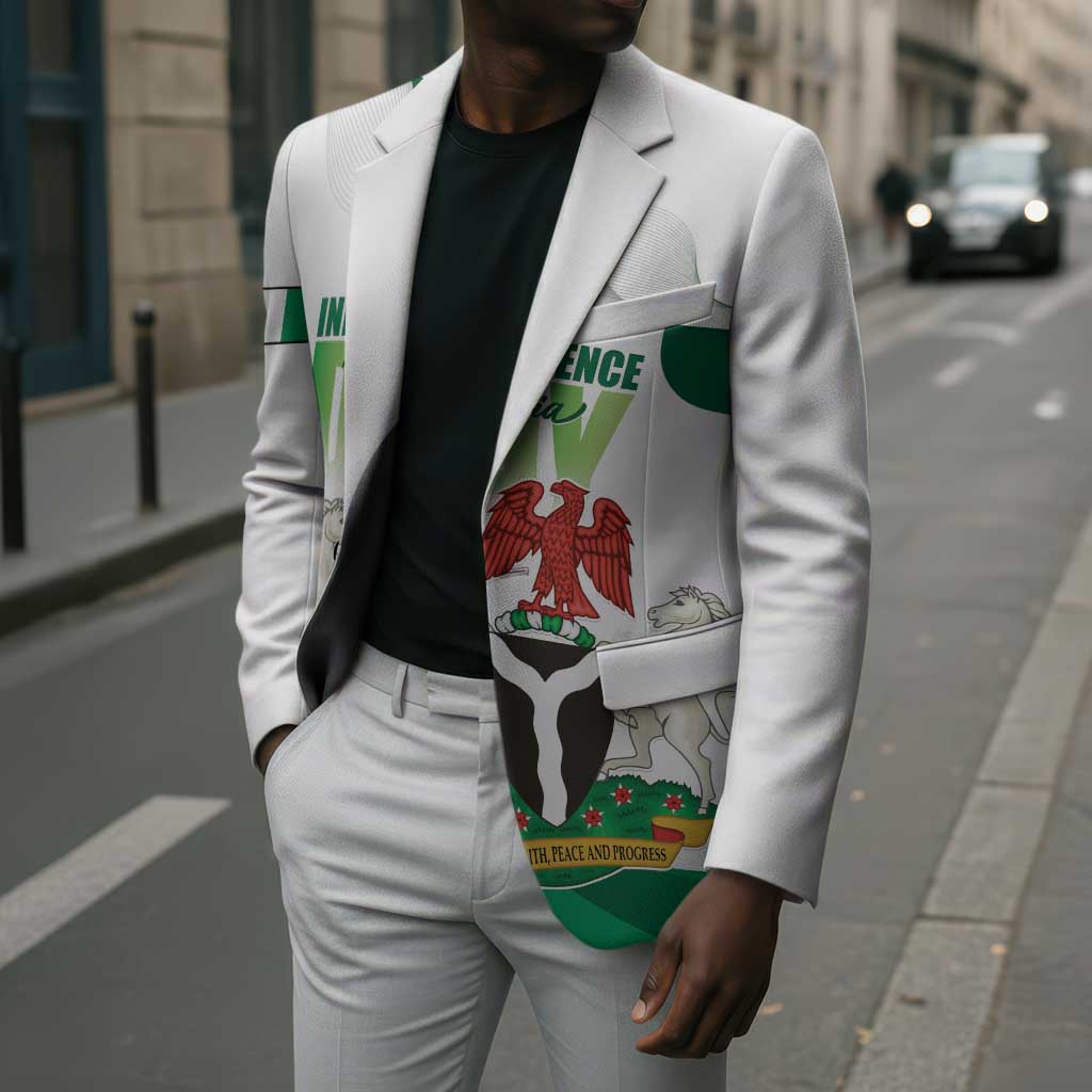 Personalized Nigeria Independence Day Blazer Unity and Faith Peace and Progress